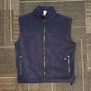 Navy Blue Sherpa Vest